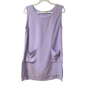 Jexy & Jax Sleeveless Linen Dress Lavender Purple Women’s Small Canadian Summer